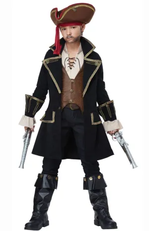 Pirate Captain Deluxe Boys Fancy Dress Costume