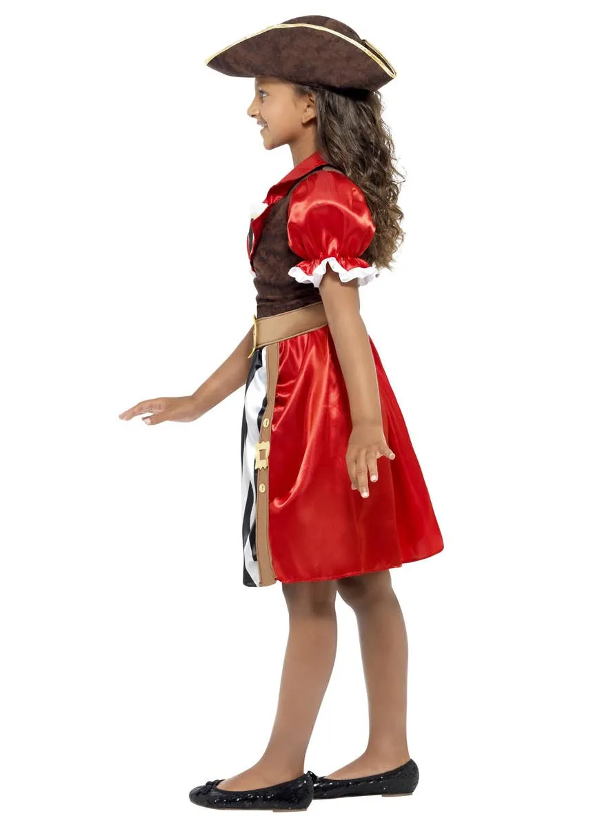 Pirate Captain Girls Fancy Dress Costume