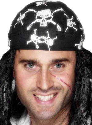 Pirate Costume Bandanna with Skulls