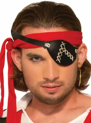 Pirate Costume Eyepatch with Stitches