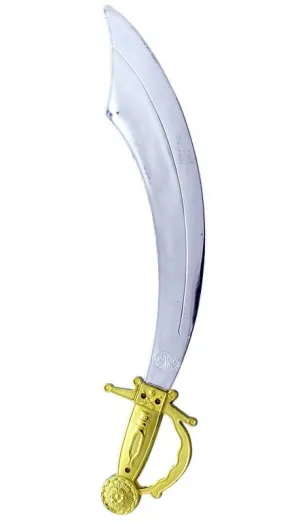 Pirate Cutlass with Gold Handle Costume Weapon
