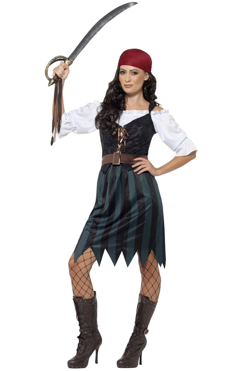 Pirate Deckhand Womens Fancy Dress Costume