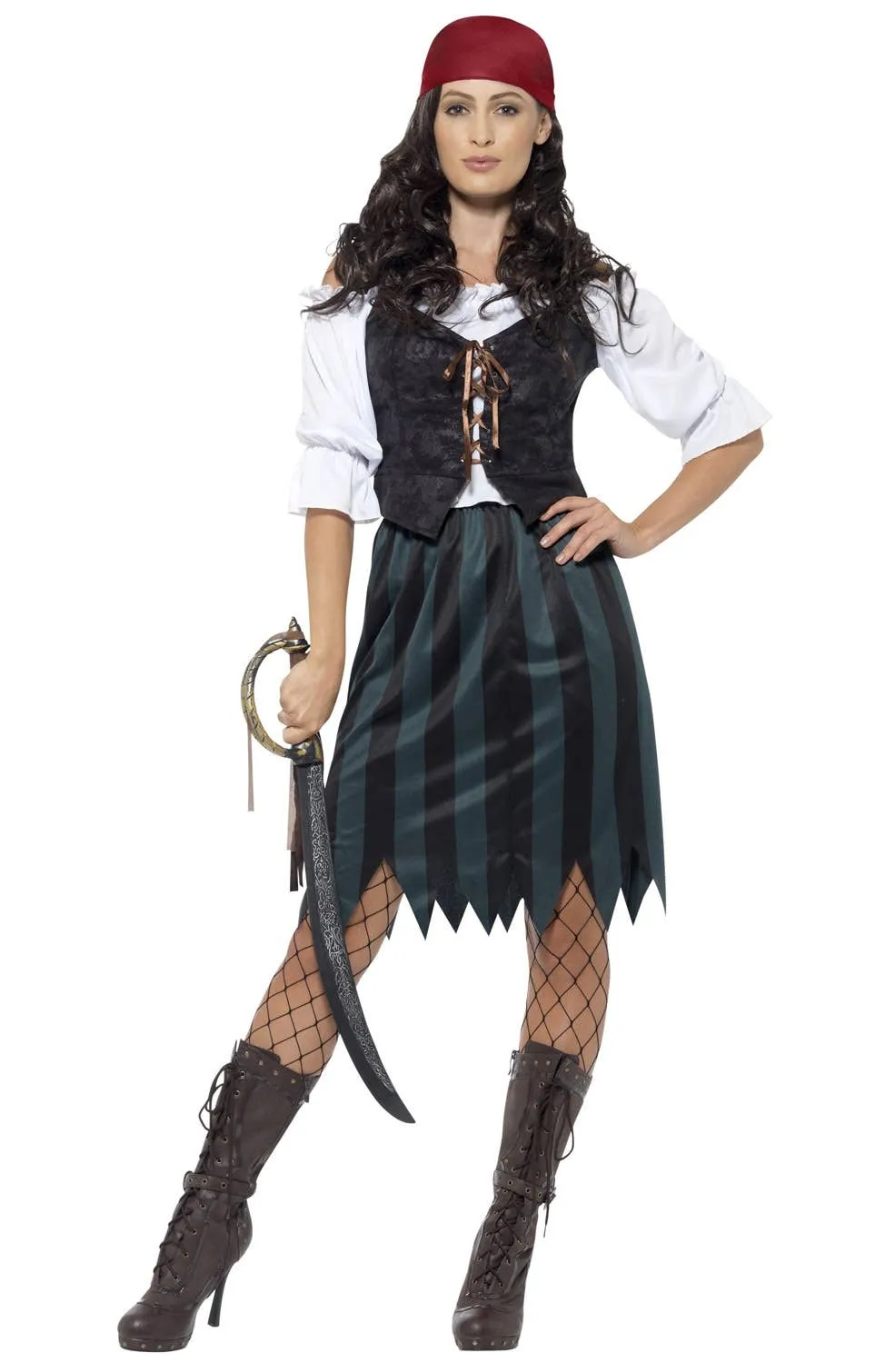 Pirate Deckhand Womens Fancy Dress Costume