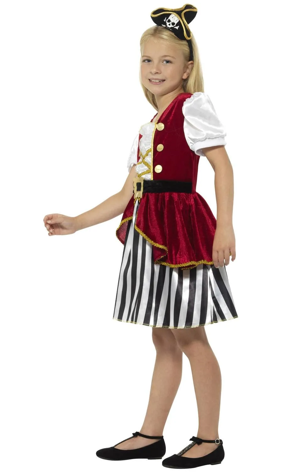 Pirate Girls Deluxe Fancy Dress Costume