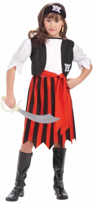 Pirate Lass Girls Fancy Dress Costume