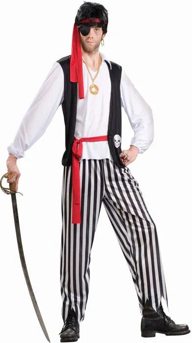 Pirate Matey Mens Swashbuckler Dress Up Costume