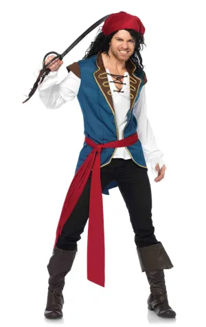 Pirate Scoundrel Mens Fancy Dress Costume