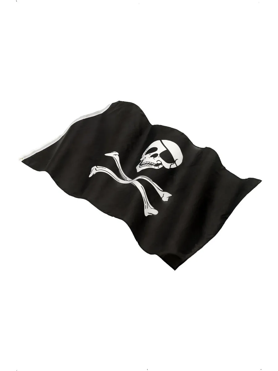 Pirate Skull and Cross Bones 91cm Flag Party Decoration