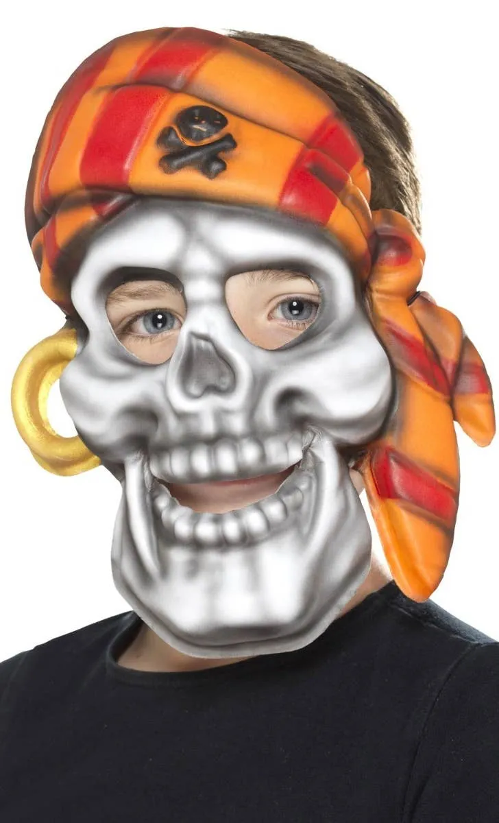 Pirate Skull Kids Book Week Novelty Face Mask Accessory