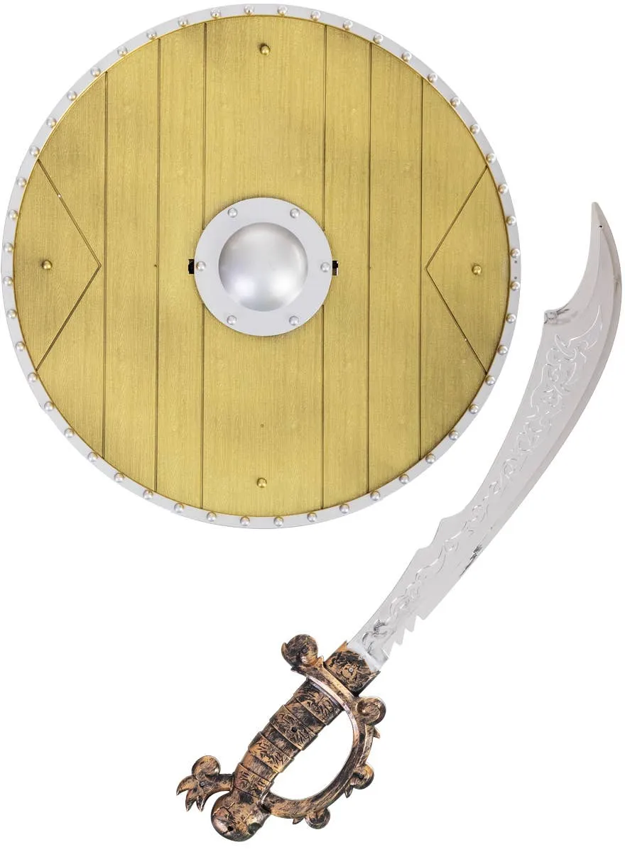 Pirate Sword and Shield Costume Weapon Set
