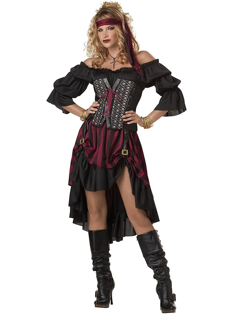 Pirate Wench Womens Fancy Dress Costume