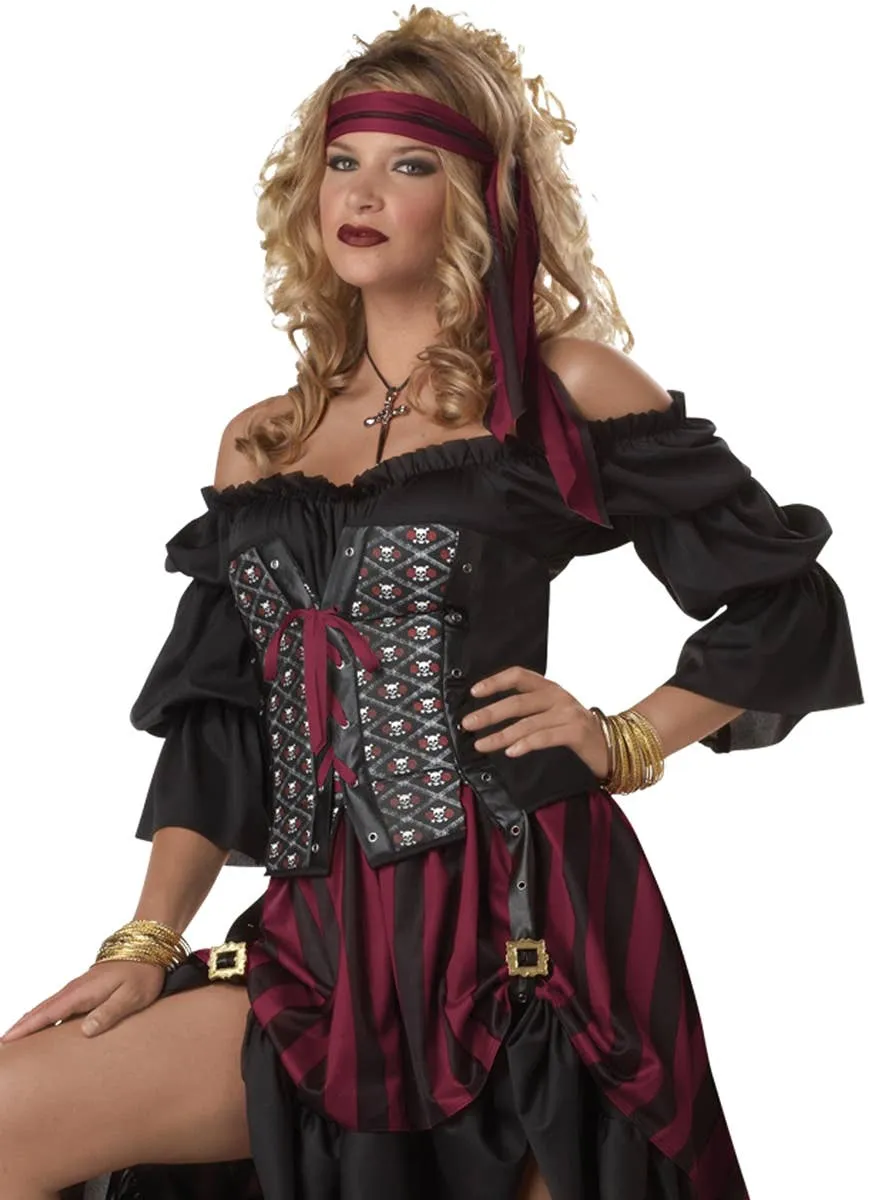 Pirate Wench Womens Fancy Dress Costume