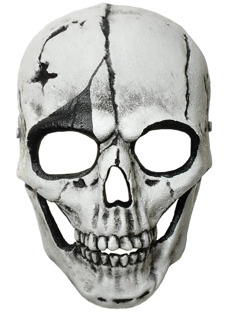 Plaster Look Skull Face Masquerade Mask