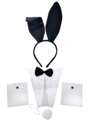 Playboy Bunny Inspired 4 Piece Costume Accessory Set