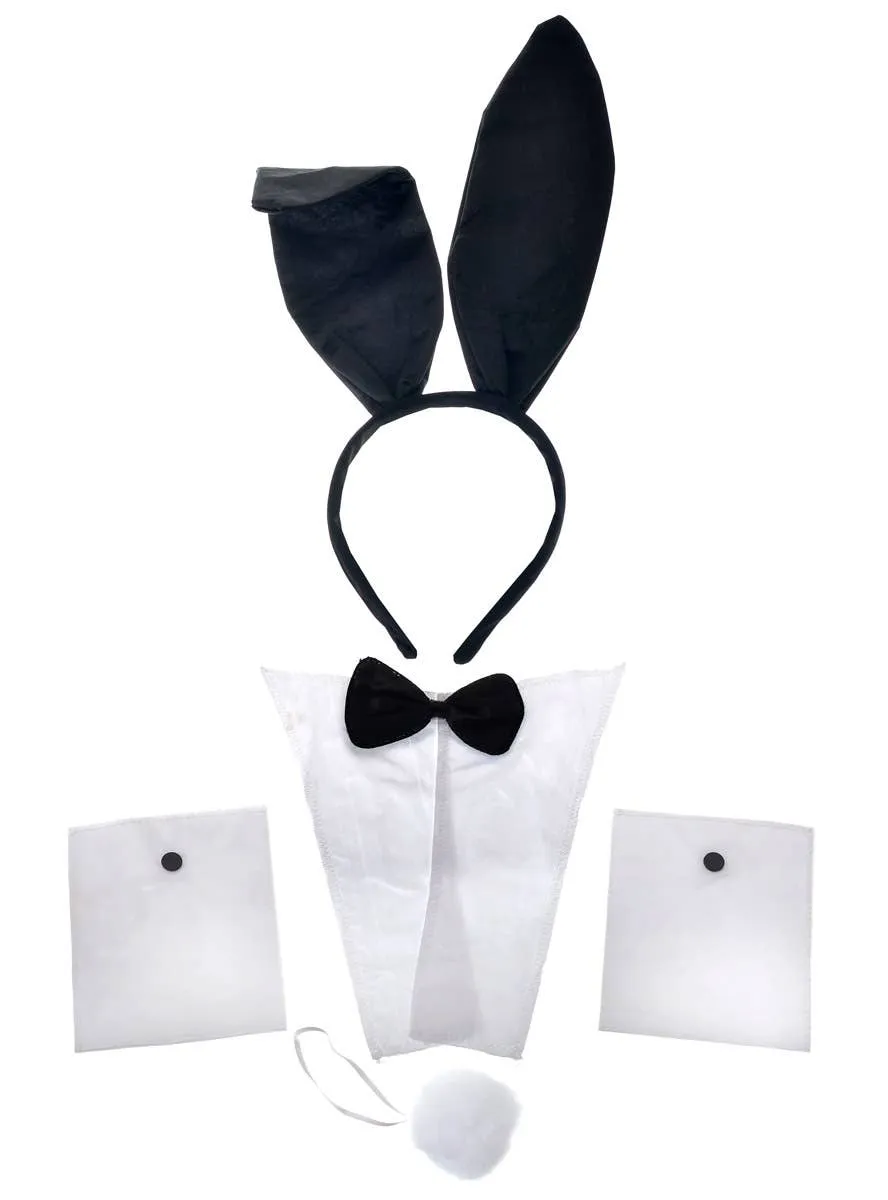 Playboy Bunny Inspired 4 Piece Costume Accessory Set
