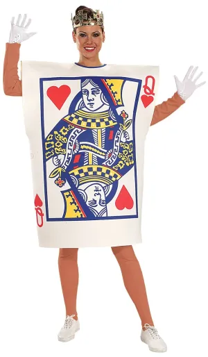 Playing Card Womens Queen Of Hearts Costume