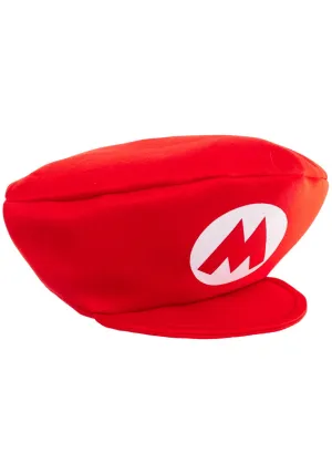 Plumber Boy Kids Red Mario Costume Hat