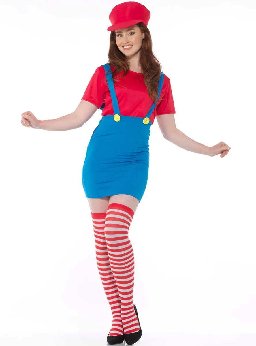 Plumber Girl M Womens Costume