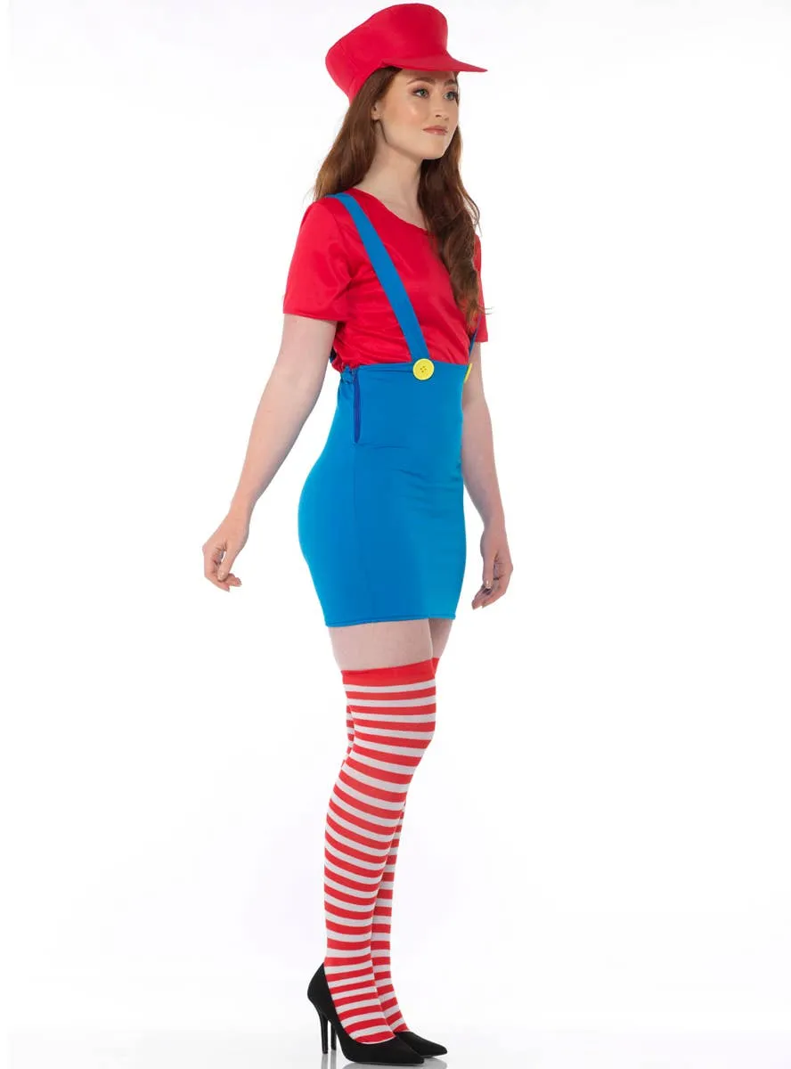 Plumber Girl M Womens Costume