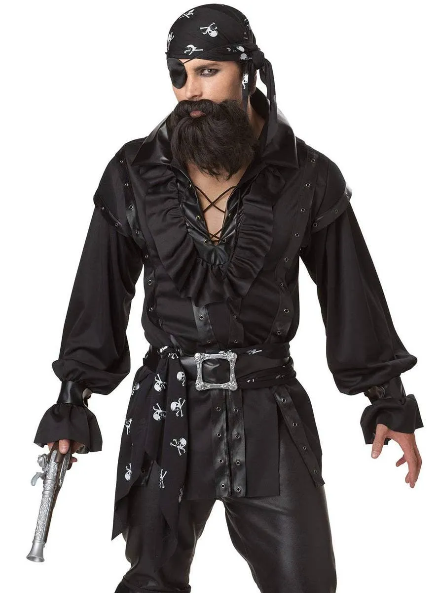 Plundering Pirate Mens Swashbuckler Fancy Dress Costume