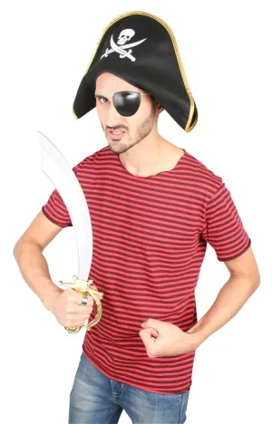 Plundering Pirate Sword and Eye Patch Accessory Set