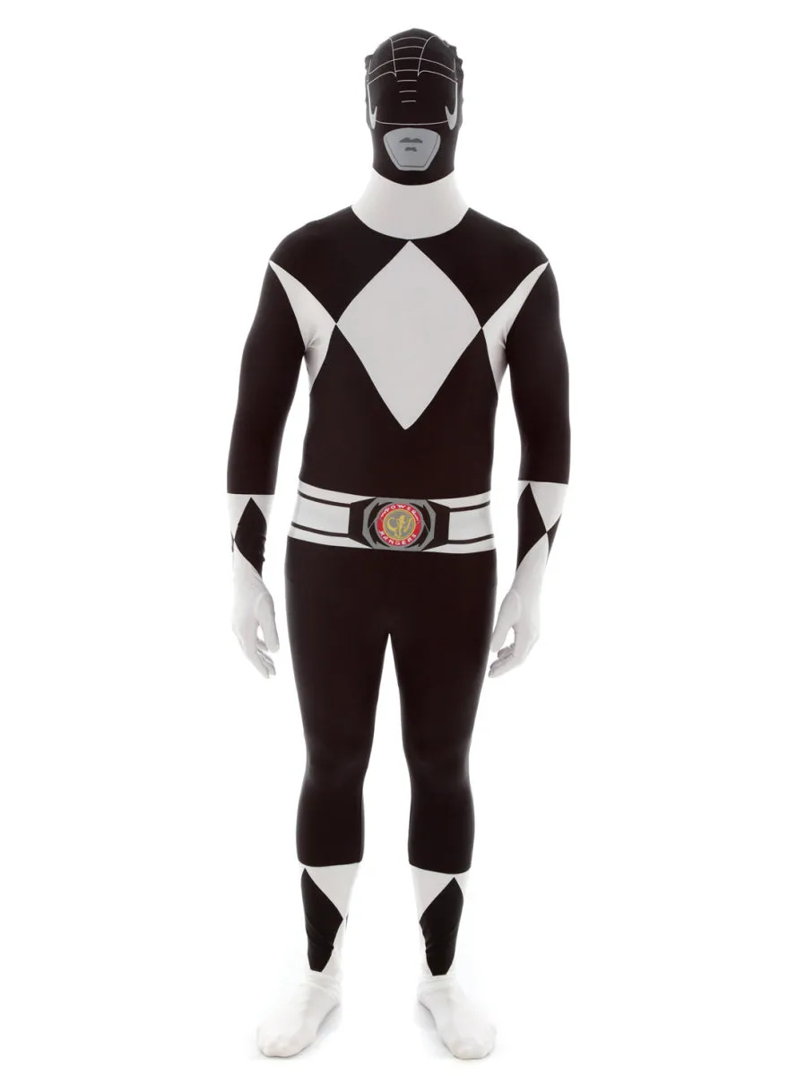 Plus Size Black Power Ranger Morphsuit Mens Costume