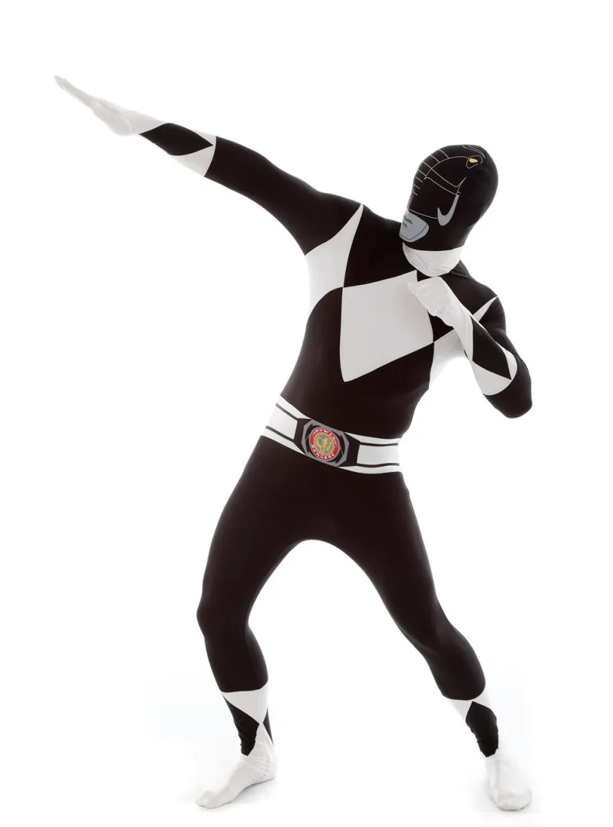 Plus Size Black Power Ranger Morphsuit Mens Costume