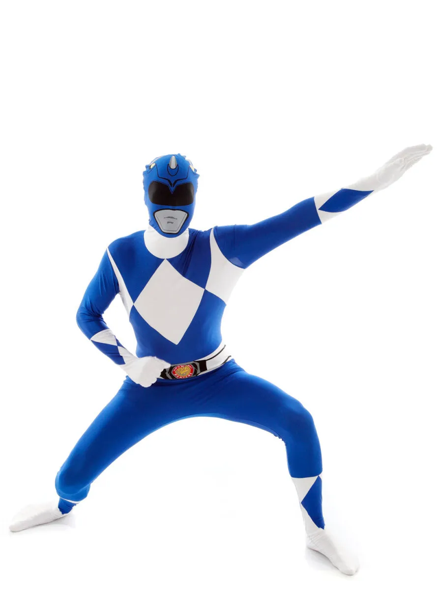 Plus Size Blue Power Ranger Mens Morphsuit Costume