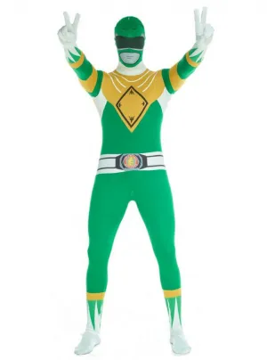 Plus Size Green Power Ranger Mens Morphsuit Costume