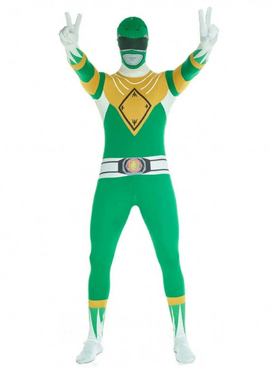 Plus Size Green Power Ranger Mens Morphsuit Costume