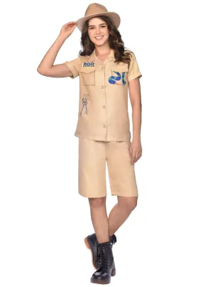 Plus Size Zoo Keeper Safari Suit Womens Costume