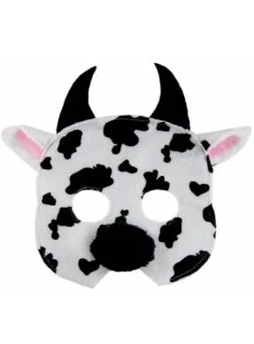 Plush Cow Kids Animal Costume Mask