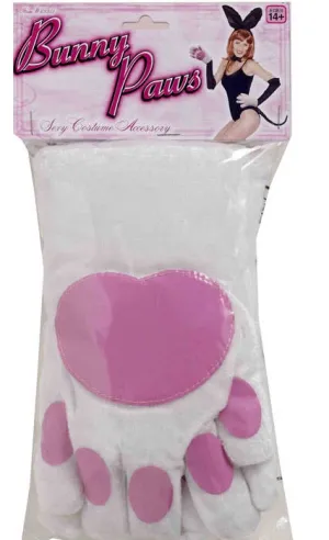 Plush Easter Bunny Costume Paws