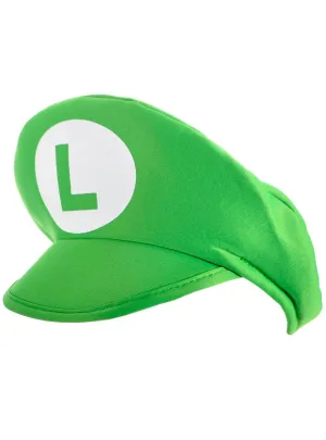 Plush Green Gaming Plumber Costume Hat