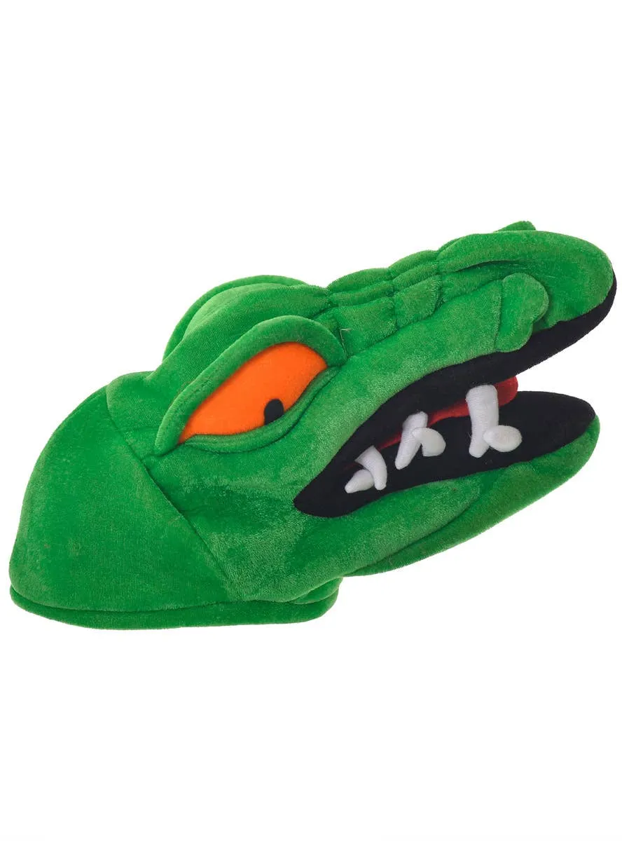 Plush Green Kids Novelty Crocodile Costume Hat