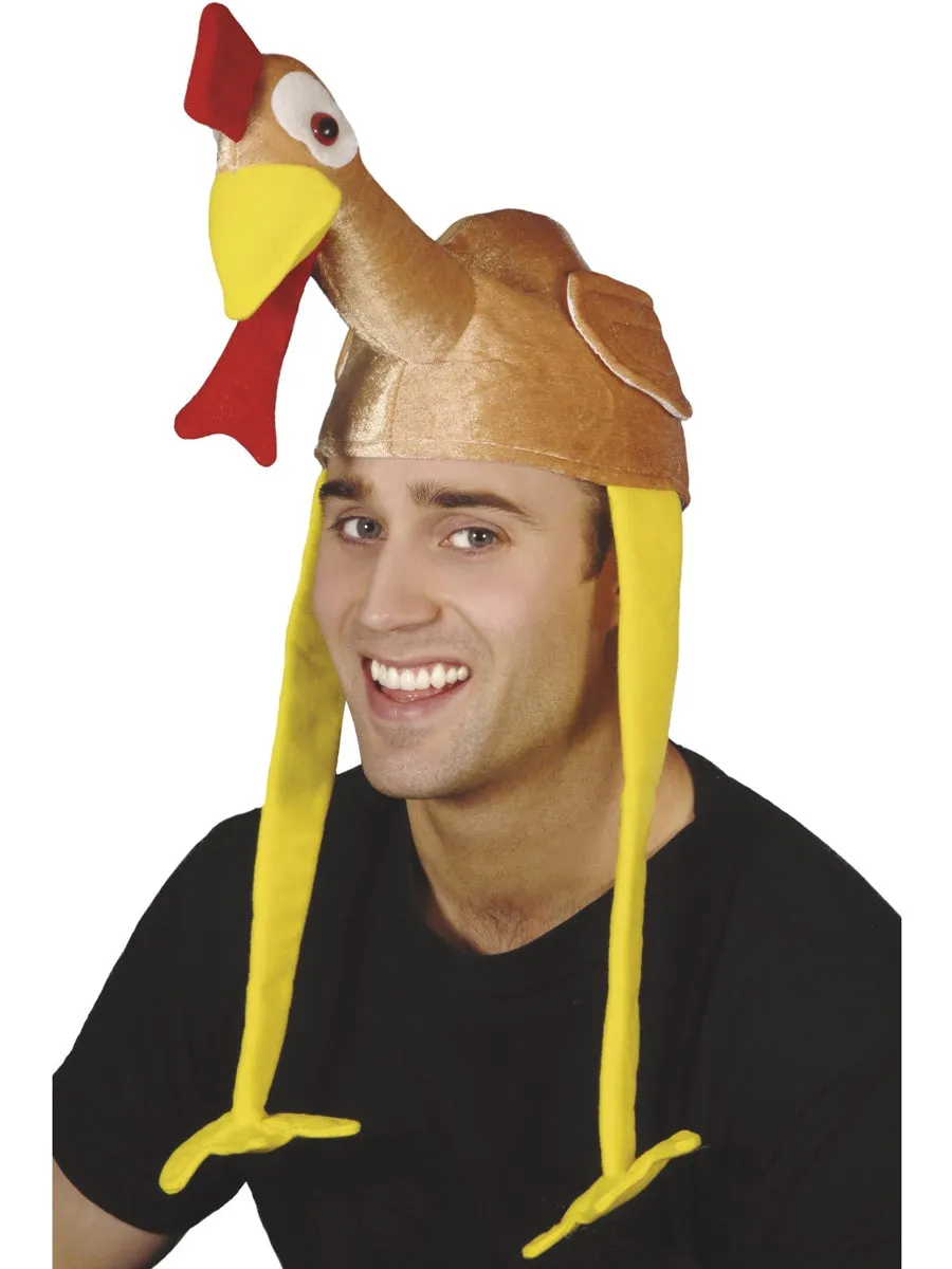 Plush Novelty Turkey Costume Hat
