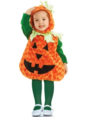 Plush Orange Pumpkin Kids Big Belly Costume