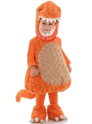 Plush Orange T-Rex Kids Dinosaur Costume