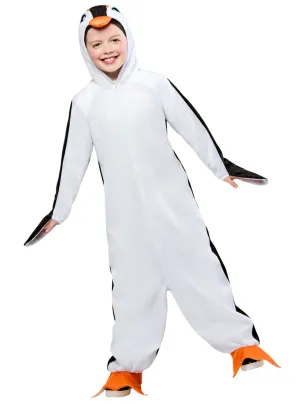 Plush Penguin Kids Black And White animal Costume Onesie