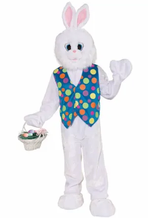 Plush Polka Dot Vest Adults Easter Bunny Costume