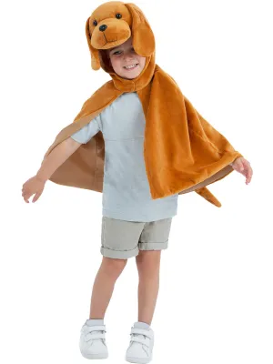 Plush Puppy Dog Kids Animal Costume Cape
