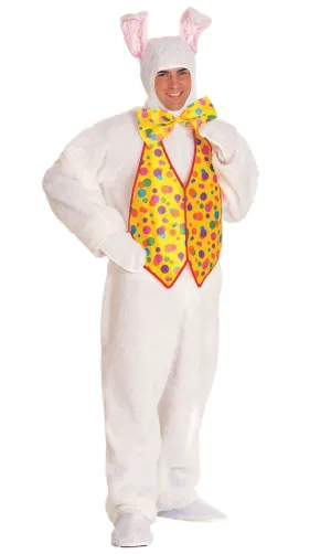 Plush Rabbit Mens Easter Bunny Costume Suit