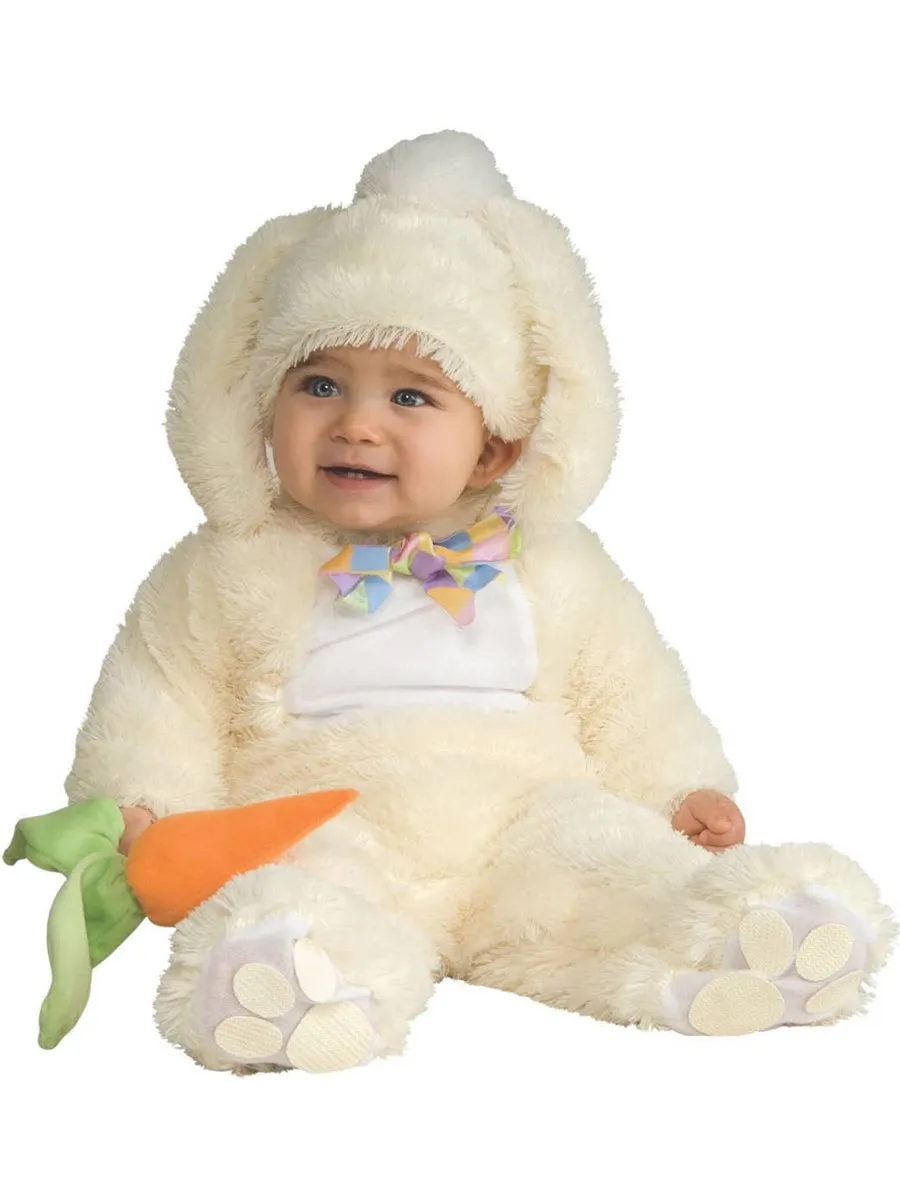 Plush White Infant Easter Bunny Costume