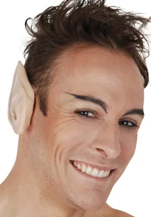 Pointed Beige Latex Slip On Costume Ears