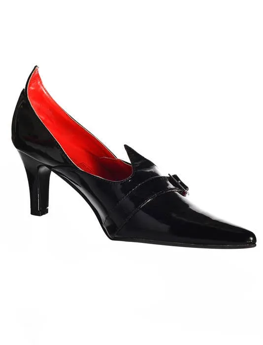 Pointed Toe Black Witch Halloween Shoes