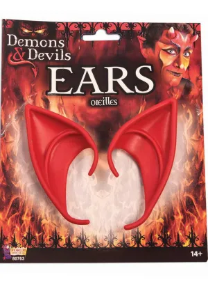 Pointy Red Devil Costume Ears