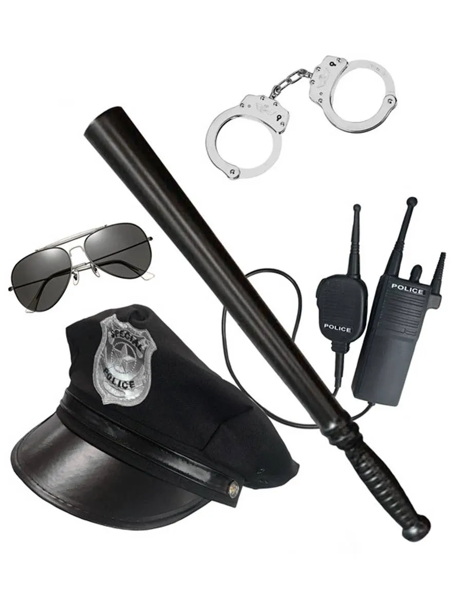 Police Officer Adults Costume Accessory Set