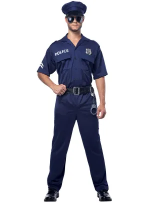 Police Officer Mens Blue Cop Costume