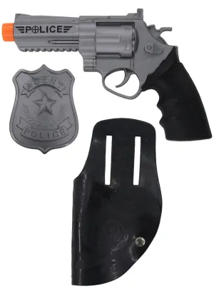 Police Officer Novelty Gun Holster And Badge Accessory Set
