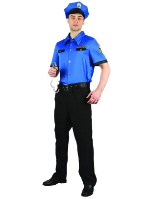 Police Officer Uniform Mens Dress Up Costume